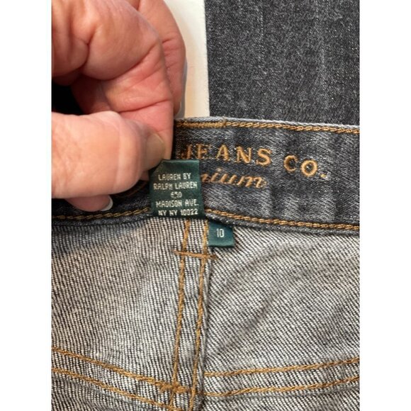 LRL LAUREN by RALPH LAUREN Premium Denim Jeans Women's Size 10 Boot-Cut Mid-Rise - Picture 10 of 16